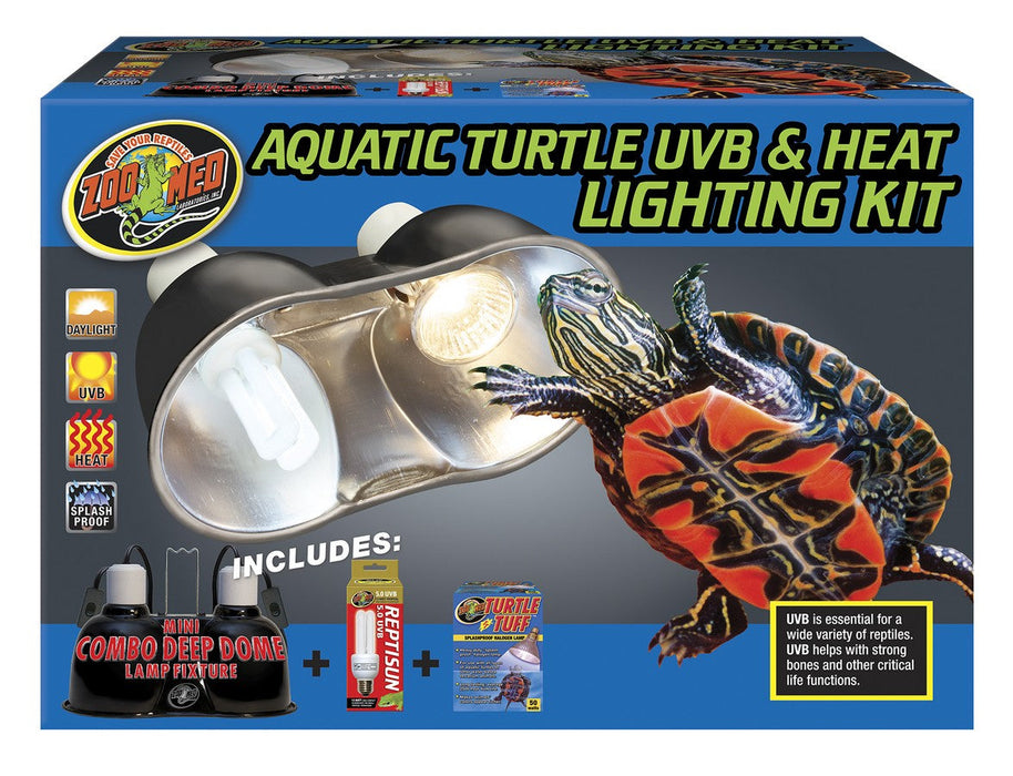 Zoo Med Aquatic Turtle UVB and Heat Lighting Kit